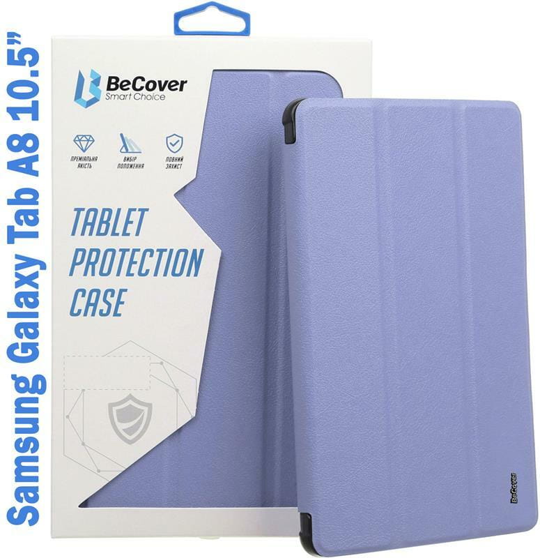 Чехол-книжка BeCover Soft Edge для Samsung Galaxy Tab A8 SM-X200/SM-X205 Purple (708360)