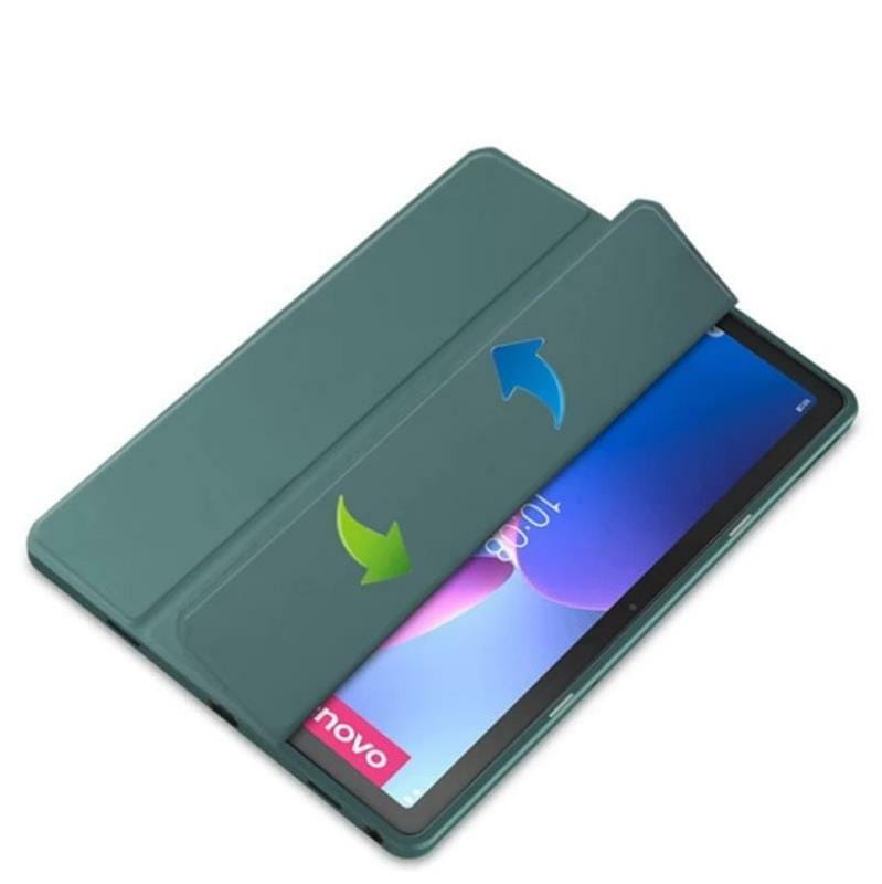 Чехол-книжка BeCover Soft Edge для Lenovo Tab M10 Plus TB-125F (3rd Gen)/K10 Pro TB-226 10.61" Dark Green (708368)