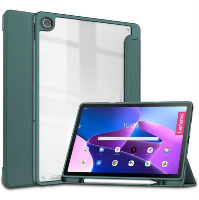 Чехол-книжка BeCover Soft Edge для Lenovo Tab M10 Plus TB-125F (3rd Gen)/K10 Pro TB-226 10.61" Dark Green (708368)