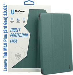 Чехол-книжка BeCover Soft Edge для Lenovo Tab M10 Plus TB-125F (3rd Gen)/K10 Pro TB-226 10.61" Dark Green (708368)