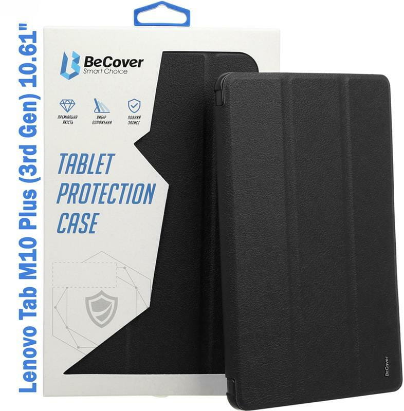 Чехол-книжка BeCover Soft Edge для Lenovo Tab M10 Plus TB-125F (3rd Gen) 10.61" Black (708366)