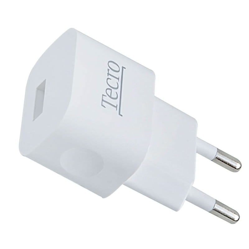 Сетевое зарядное устройство Tecro (1xUSB, 1A) White (TR-CHG01-WT)
