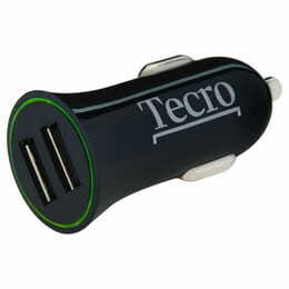 Автомобільний зарядний пристрій Tecro (2USBх2.1A) Black (TCR-0221AB)