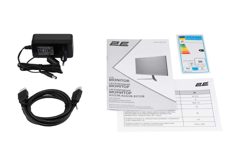 Монитор 2E 27" B2722B (2E-B2722B-01.UA) VA Black