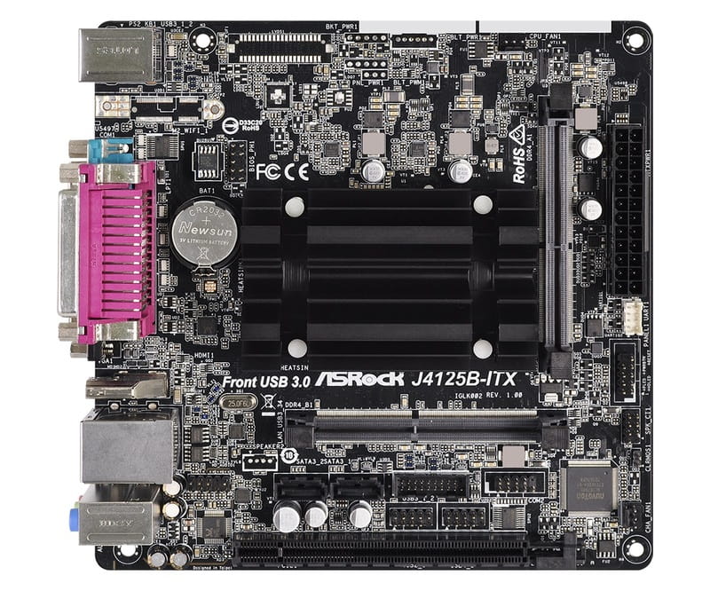 Материнская плата ASRock J4125B-ITX Mini ITX