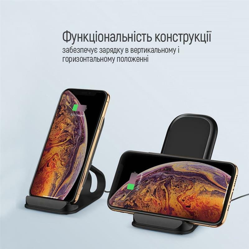 Беспроводное зарядное устройство ColorWay Wireless Stand 15W Black (CW-CHW31Q-BK)