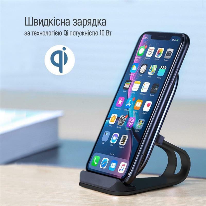 Беспроводное зарядное устройство ColorWay Wireless Stand 15W Black (CW-CHW31Q-BK)