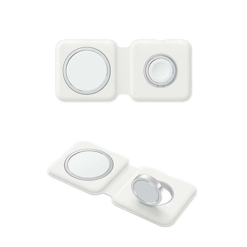 Бездротовий зарядний пристрій ColorWay MagSafe Duo Charger 15W for iPhone White (CW-CHW32Q-WT)