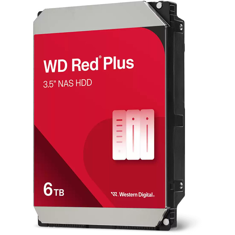 Накопичувач HDD SATA 6.0TB WD Red Plus 5400rpm 256MB (WD60EFPX)