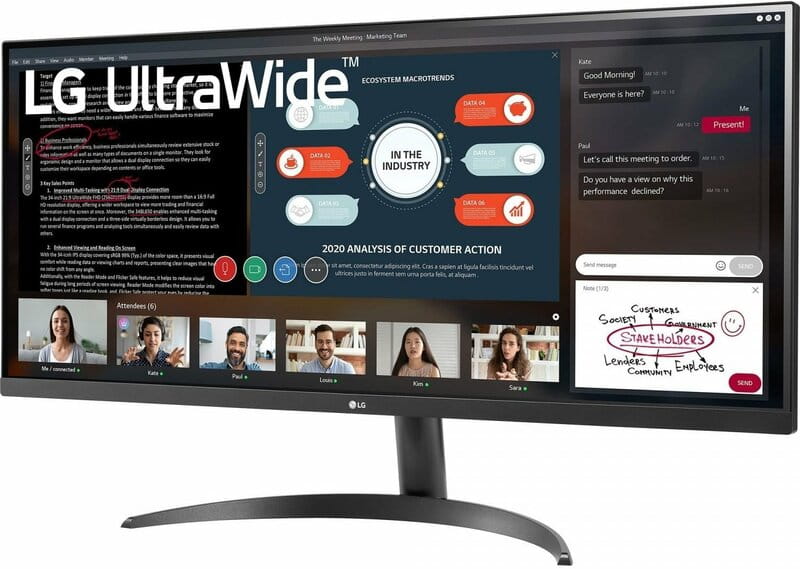 Монитор LG 34" UltraWide 34WP500-B Black