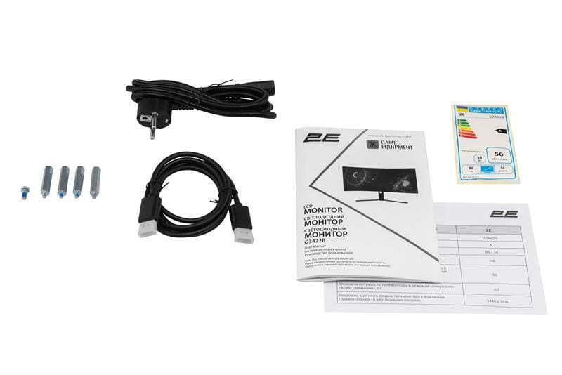 Монітор 2E 34" G3422B (2E-G3422B-01.UA) VA Black