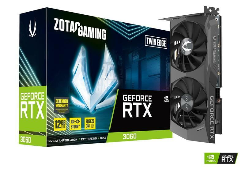 Відеокарта GF RTX 3060 12GB GDDR6 Twin Edge GAMING Zotac (ZT-A30600E-10M)