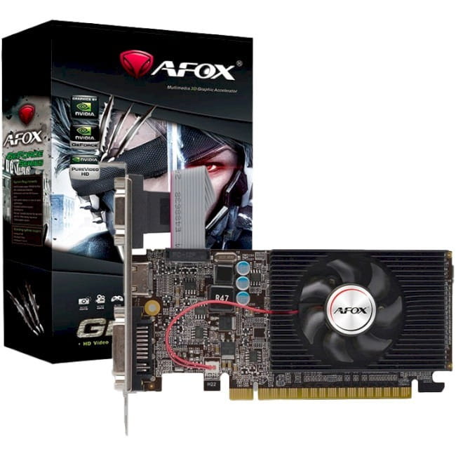 Видеокарта GF GT 610 1GB DDR3 Afox (AF610-1024D3L7-V6)