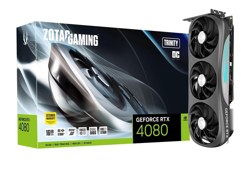 ▷ Видеокарта GF RTX 4080 16GB GDDR6 Trinity OC Zotac (ZT-D40810J