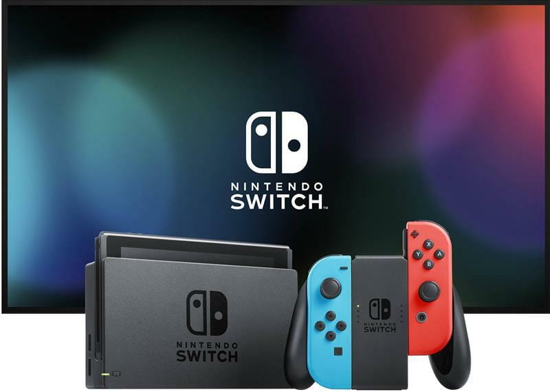 Игровая консоль Nintendo Switch (неоновый красный/неоновый синий)