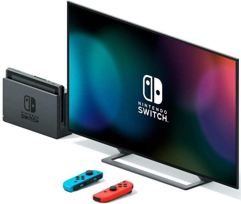 Игровая консоль Nintendo Switch (неоновый красный/неоновый синий)