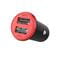 Фото - Автомобільний зарядний пристрій ColorWay (2USB,3.4A, 17W) Red/Black (CW-CHA026-BK) | click.ua