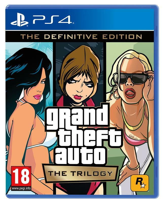 Игра Grand Theft Auto: The Trilogy – The Definitive Edition для Sony PlayStation 4, Russian subtitles, Blu-ray (5026555430920)