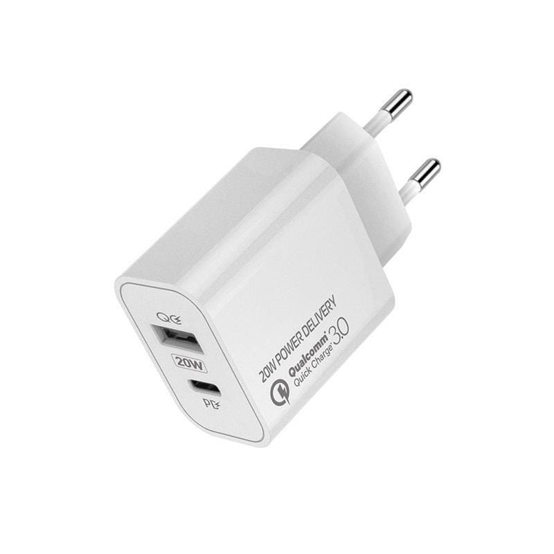 Сетевое зарядное устройство ColorWay (1USB Type-C PDx3A;1USBx4A) White (CW-CHS025QPD-WT)
