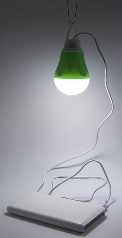 USB-светильник с LED-лампочкой Dengos, шнур ~1м, 5V, 5W, Green (LED-BULB-5V5W-GREEN)