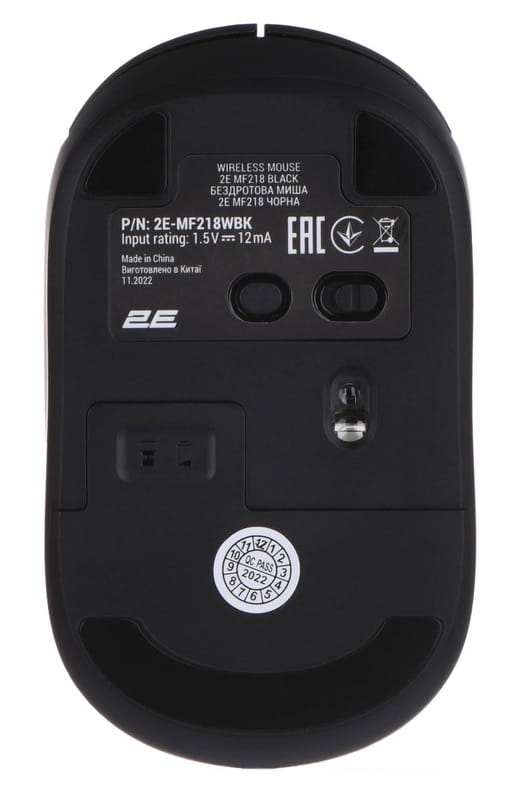 Мышь беспроводная 2E MF218 Silent Black (2E-MF218WBK)