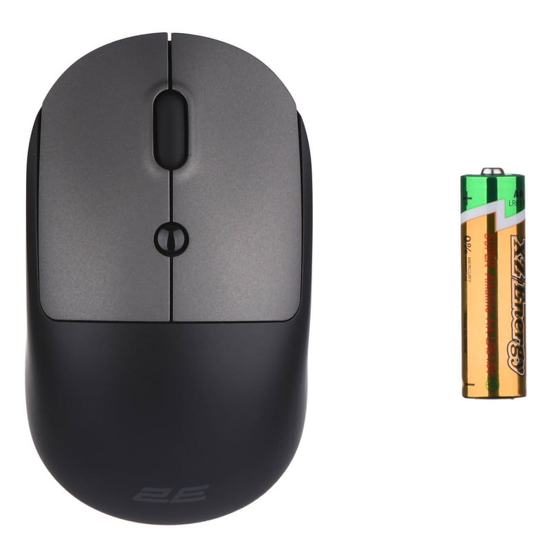 Мышь беспроводная 2E MF218 Silent Black/Gray (2E-MF218WBG)