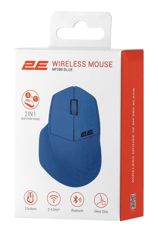 Миша бездротова 2E MF280 Silent Blue (2E-MF280WBL)