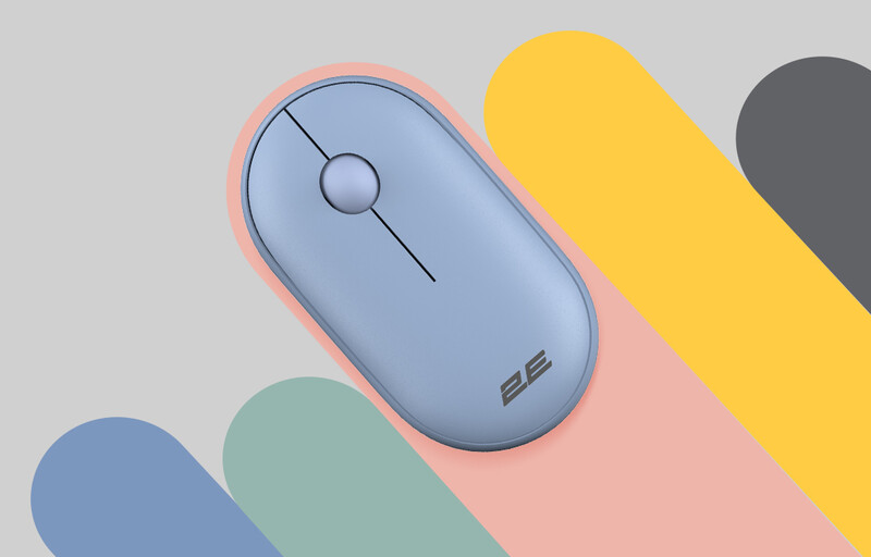 Мышь беспроводная 2E MF300 Silent WL BT Stone blue (2E-MF300WBL)
