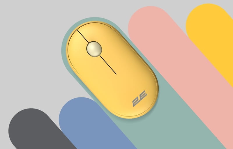 Мышь беспроводная 2E MF300 Silent WL BT Sunny yellow (2E-MF300WYW)