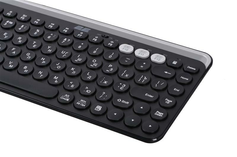 Клавіатура бездротова 2E KS250 WL BT Black (2E-KS250WBK)
