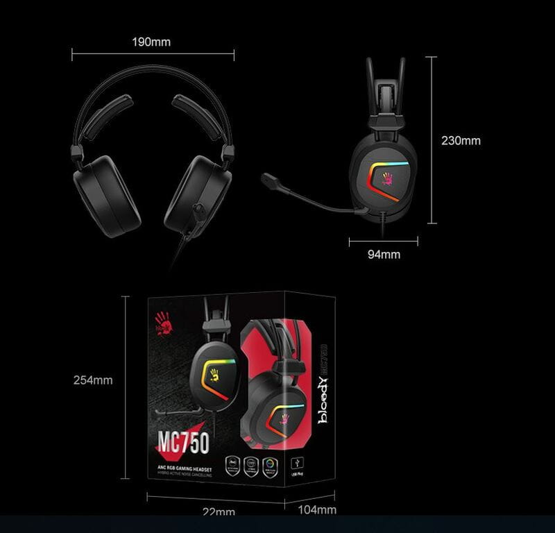 Гарнітура MC750 Bloody Black