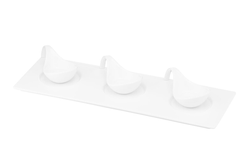 Емкость для закусок Ardesto 11х5.5 см White (AR3719)