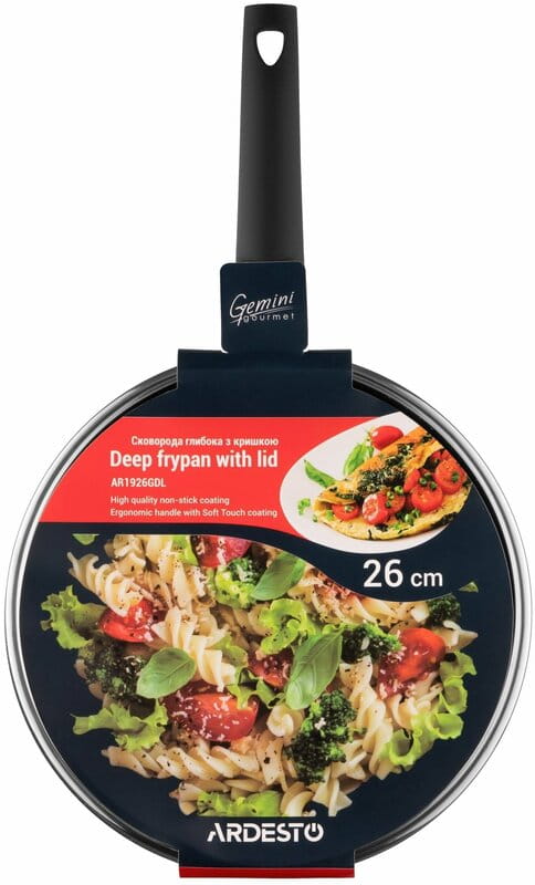 Сковорода з кришкою Ardesto Gemini Gourmet Viareggio 26 см (AR1926GDL)