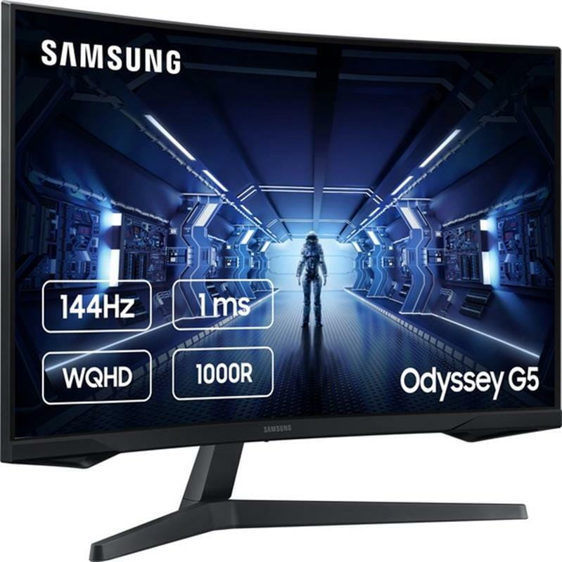 Монітор Samsung 31.5" Odyssey G5 (LC32G55TQBIXCI) VA Black Curved