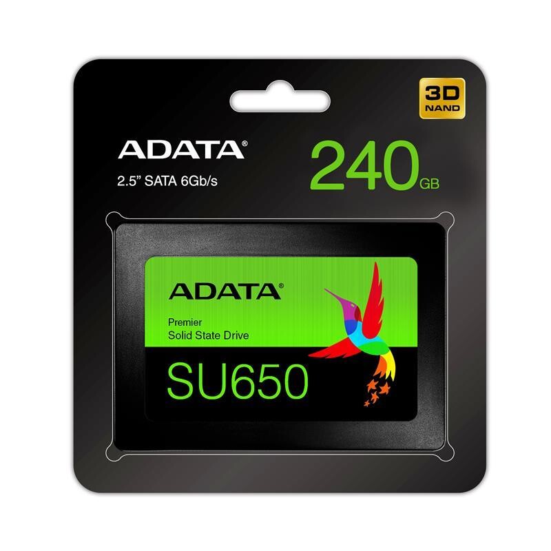 Накопитель SSD  256GB A-Data Ultimate SU650 2.5" SATAIII 3D TLC (ASU650SS-256GT-R)
