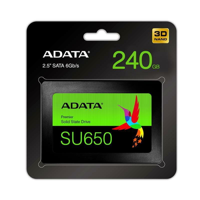 Накопичувач SSD  256GB A-Data Ultimate SU650 2.5" SATAIII 3D TLC (ASU650SS-256GT-R)