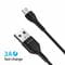 Фото - Сетевое зарядное устройство Grand-X (1xUSB 3.6В-12В/1.5А-3А) Black (CH-550BM) + кабель MicroUSB | click.ua