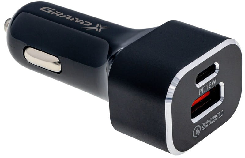 Автомобильное зарядное устройство Grand-X (1хTypeC, 1хUSB3.1) PD 3.0, QС 3.0, AFC, FCP 36W Black (CH-29)