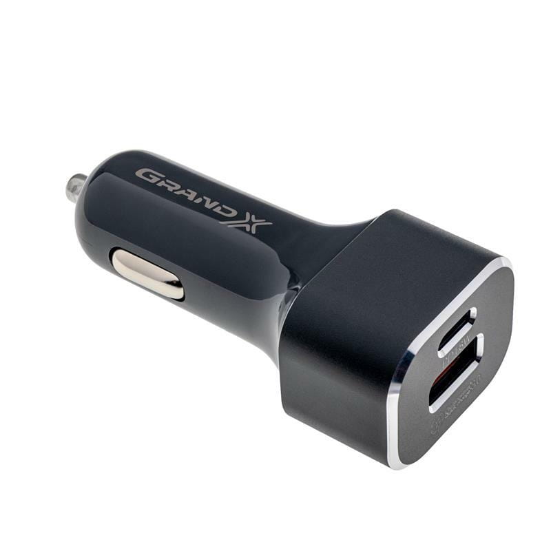 Автомобильное зарядное устройство Grand-X (1хTypeC, 1хUSB3.1) PD 3.0, QС 3.0, AFC, FCP 36W Black (CH-29)