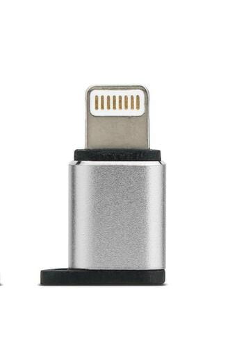 Фото - Кабель Remax Адаптер  Visual micro USB - Lightning (F/M) Silver  R (RA-USB2-SILVER)