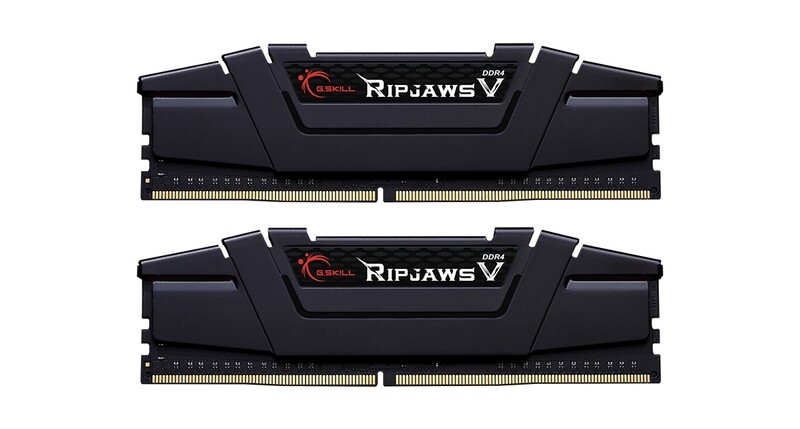 Модуль памяти DDR4 2x32GB/2666 G.Skill Ripjaws V Black (F4-2666C18D-64GVK)