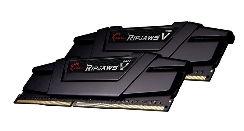 Модуль памяти DDR4 2x32GB/2666 G.Skill Ripjaws V Black (F4-2666C18D-64GVK)