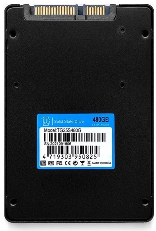 Накопитель SSD  480GB T&G 2.5" SATAIII 3D TLC (TG25S480G)
