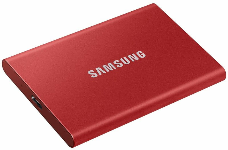 Накопитель внешний SSD 2.5" USB 2.0TB Samsung T7 Red (MU-PC2T0R/WW)