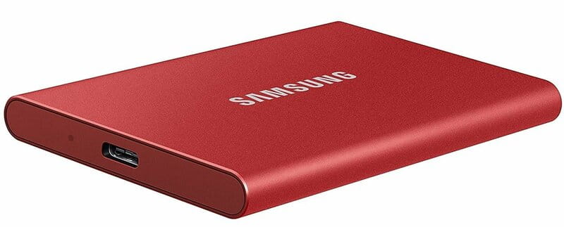 Накопитель внешний SSD 2.5" USB 2.0TB Samsung T7 Red (MU-PC2T0R/WW)