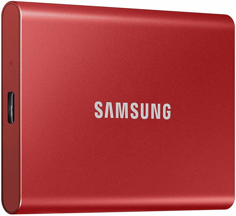 Накопитель внешний SSD 2.5" USB 2.0TB Samsung T7 Red (MU-PC2T0R/WW)