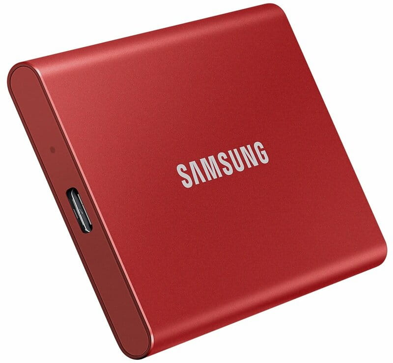 Накопитель внешний SSD 2.5" USB 2.0TB Samsung T7 Red (MU-PC2T0R/WW)