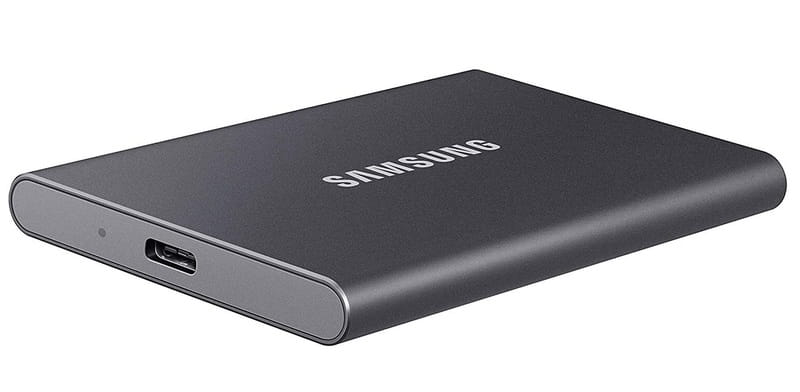 Накопитель внешний SSD 2.5" USB 1.0TB Samsung T7 Titan Gray (MU-PC1T0T/WW)