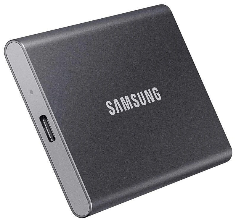 Накопитель внешний SSD 2.5" USB 1.0TB Samsung T7 Titan Gray (MU-PC1T0T/WW)
