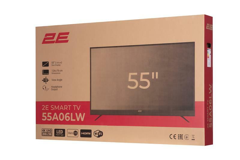 Телевiзор 2E 2E-55A06LW